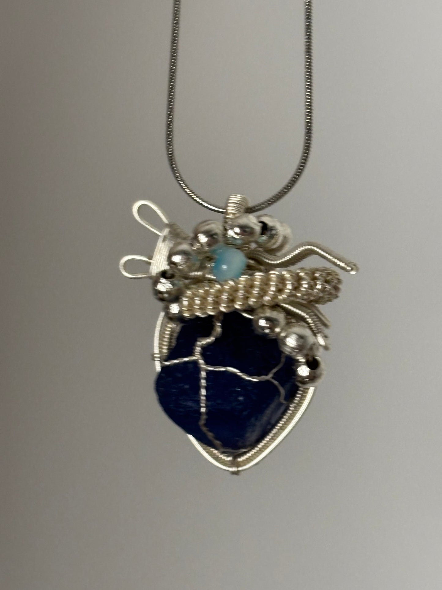 Which girl would refuse a sparkling blue heart necklace? Each one is made with ingenuity. It sparkles in the summer and looks amazing with a sweater chain in the winter. Give a unique necklace to your bestie or friend.