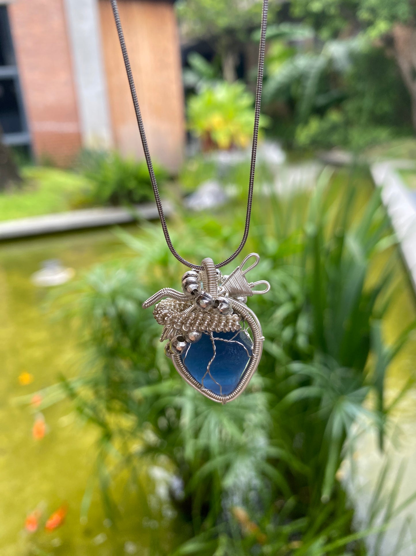 Which girl would refuse a sparkling blue heart necklace? Each one is made with ingenuity. It sparkles in the summer and looks amazing with a sweater chain in the winter. Give a unique necklace to your bestie or friend.