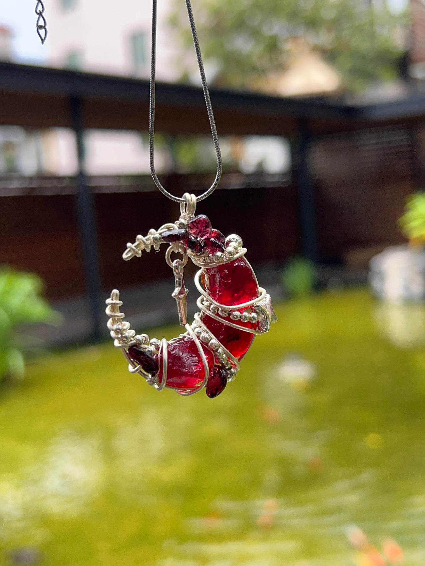 A Crescent Moon Necklace - Handcrafted Ocean Themed Jewelry for Soulful Freedom Lovers - Accessories Gift