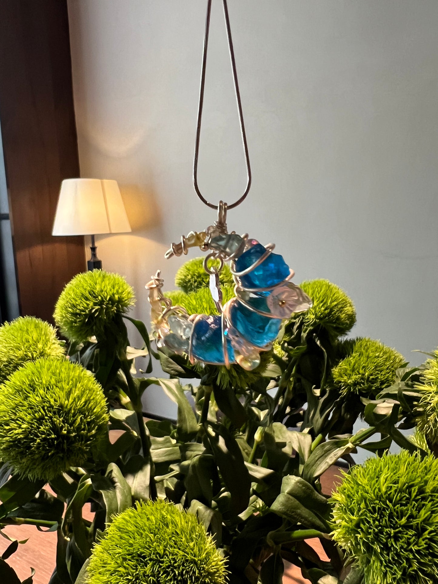 It is the color of the ocean, beautiful beyond words. Each string is carefully handmade and worthy of every soul who loves freedom #Accessories #Necklace #Ocean #Gift