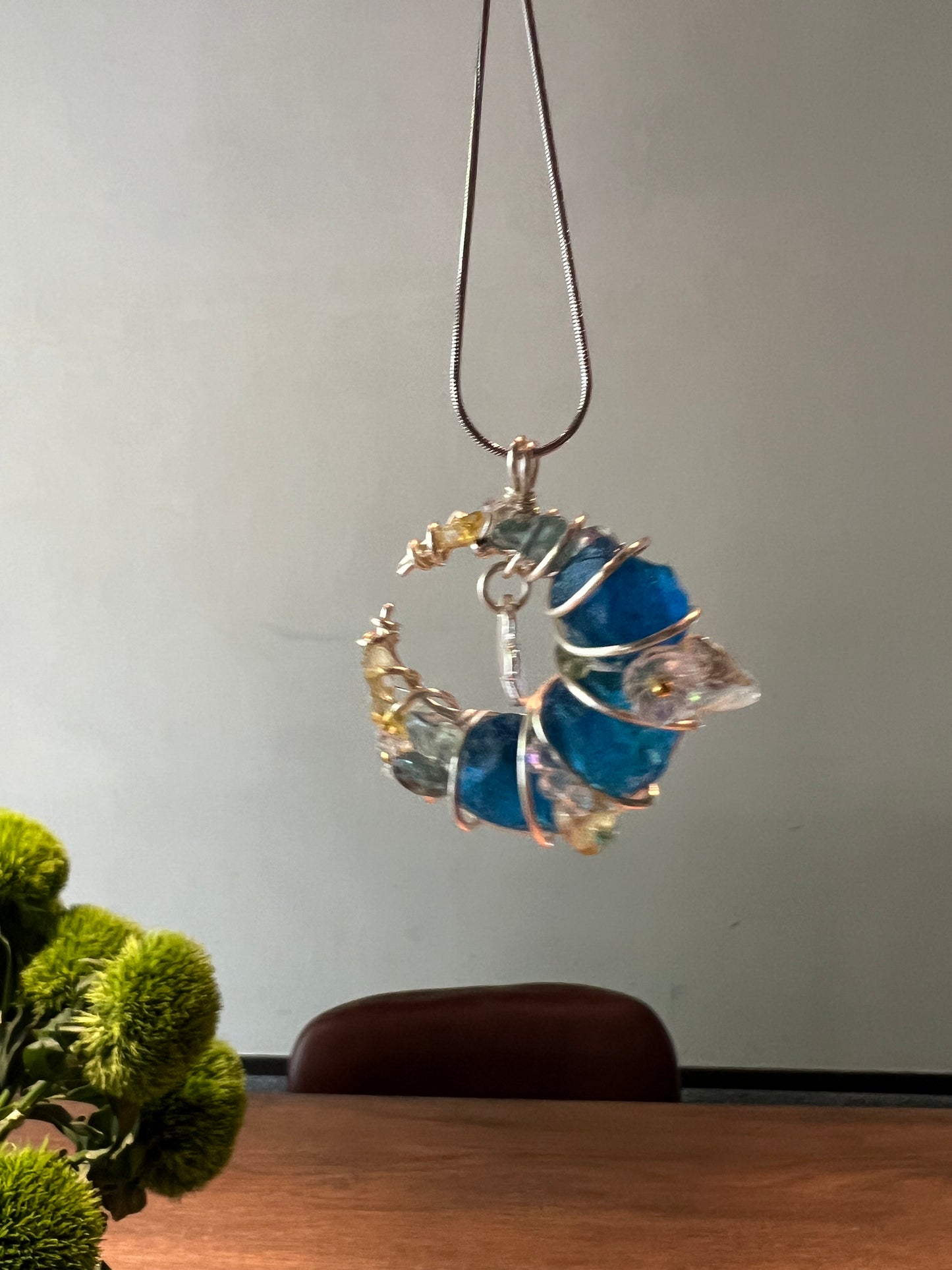 It is the color of the ocean, beautiful beyond words. Each string is carefully handmade and worthy of every soul who loves freedom #Accessories #Necklace #Ocean #Gift