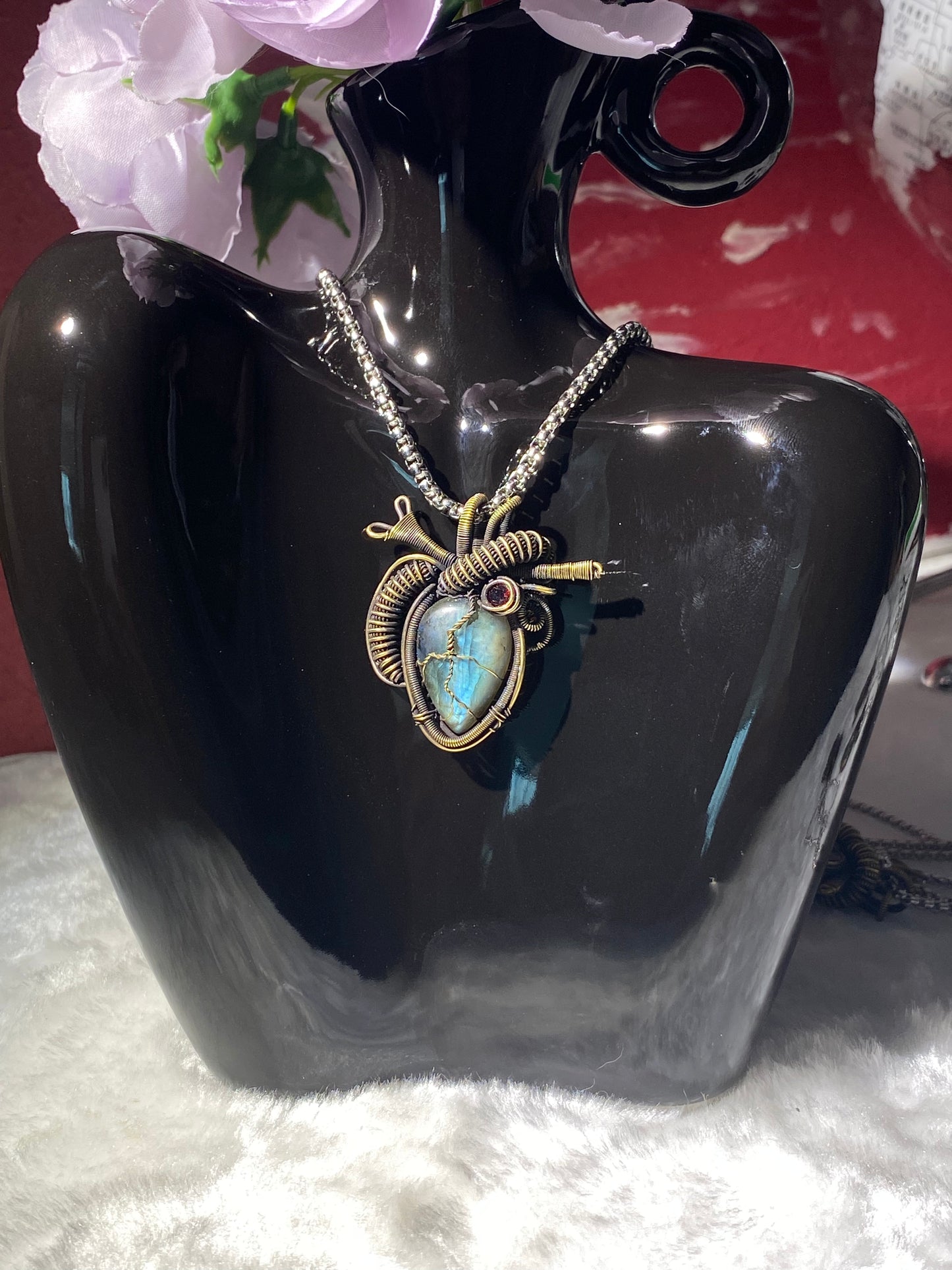 New Turquoise Necklace Handmade Unisex Women's Gift for Her Anniversary Present Youth Style Unique Design Female Jewelry