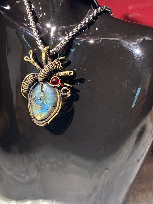 New Turquoise Necklace Handmade Unisex Women's Gift for Her Anniversary Present Youth Style Unique Design Female Jewelry